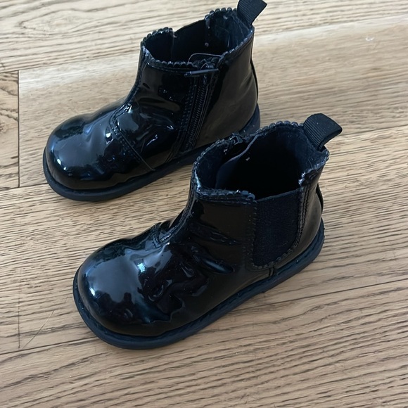 Toddler girl black boots - Picture 2 of 4